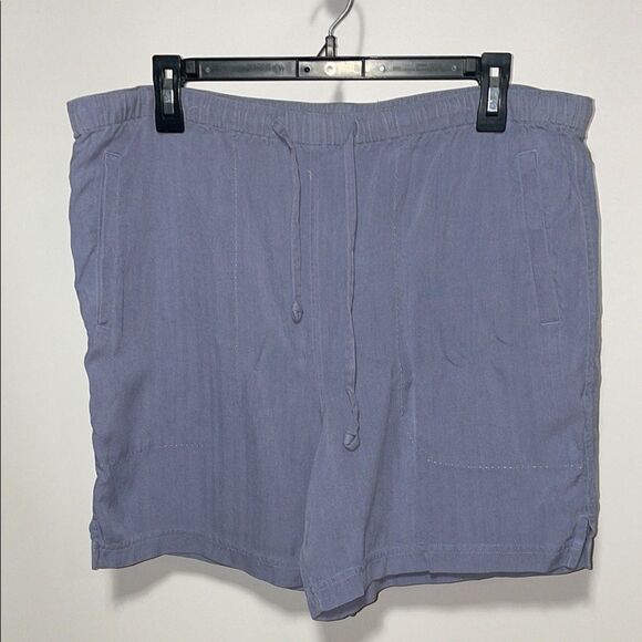 Casual Light Blue Drawstring Shorts - Picture 1 of 10